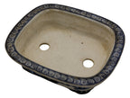 Ito Gekkou sometsuke rectangle bonsai pot