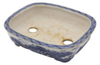 Ito Gekkou sometsuke rectangle bonsai pot with village scene