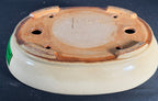 Hattori cream glazed oval bonsai pot bottom mark