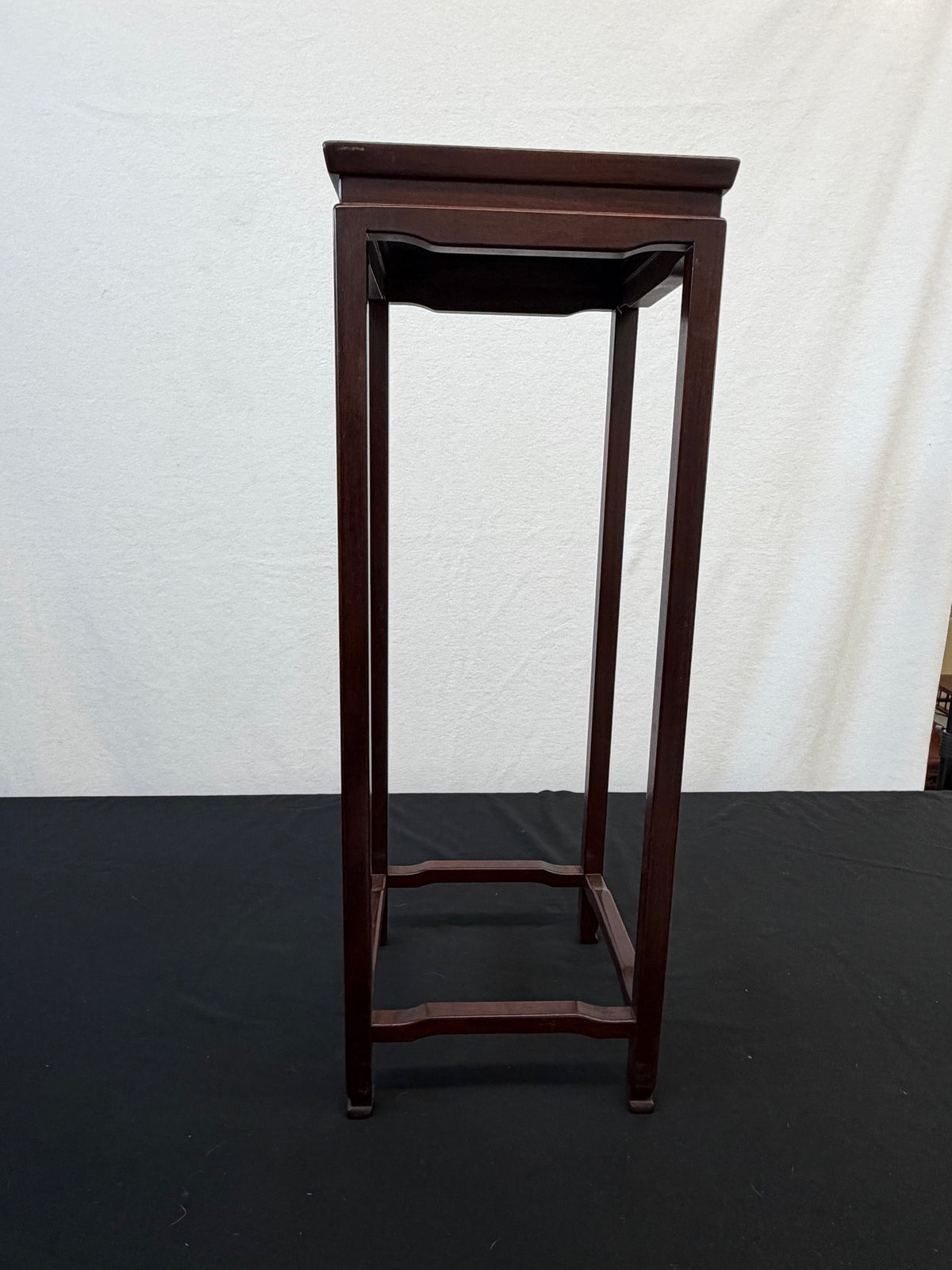 Large Ming-Style Hardwood Stand with Waisted Top