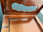 Japanese Rosewood Waterfall Display Table, 27.5" x 19", Cloud-Cut Panel Ends