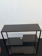 Japanese Rosewood Display Shelf (Kazaridana), Stepped Middle Shelf, 23.5" Tall