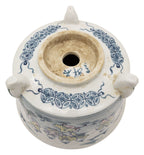 Ishida Shoseki go-sai round bonsai pot with children playing