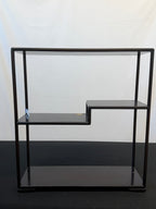 Japanese Rosewood Display Shelf (Kazaridana), Stepped Middle Shelf, 23.5" Tall