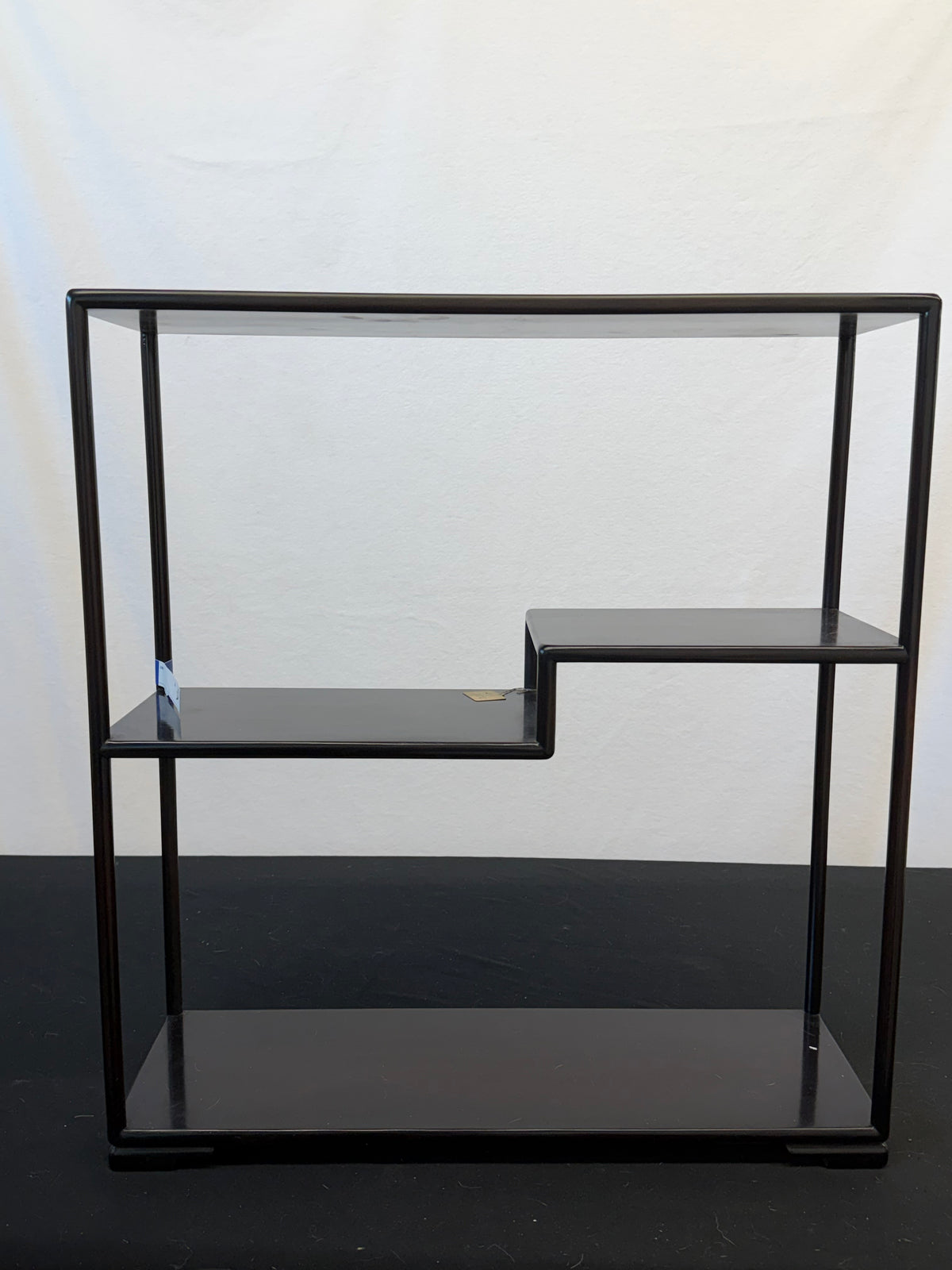 Japanese Rosewood Display Shelf (Kazaridana), Stepped Middle Shelf, 23.5" Tall
