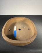 Unglazed Oval Bonsai Pot 14 x 11 x 3