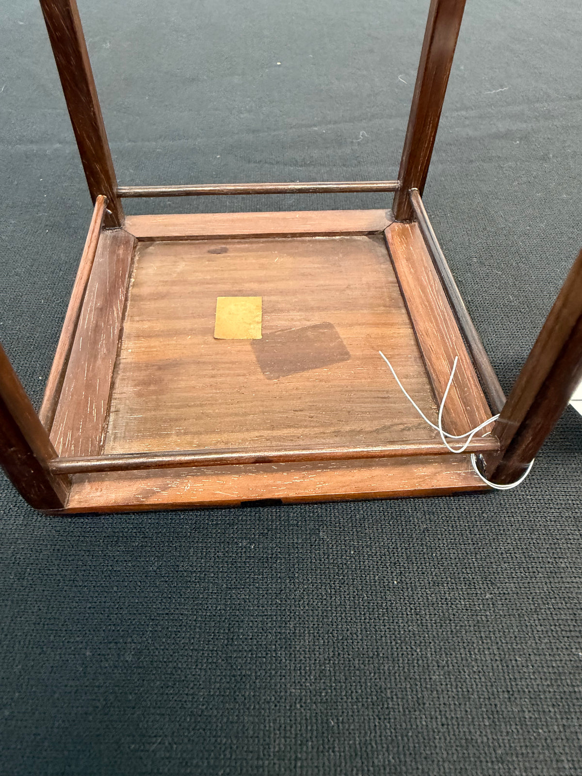 Tall Square Frame-and-Panel Hardwood Stand