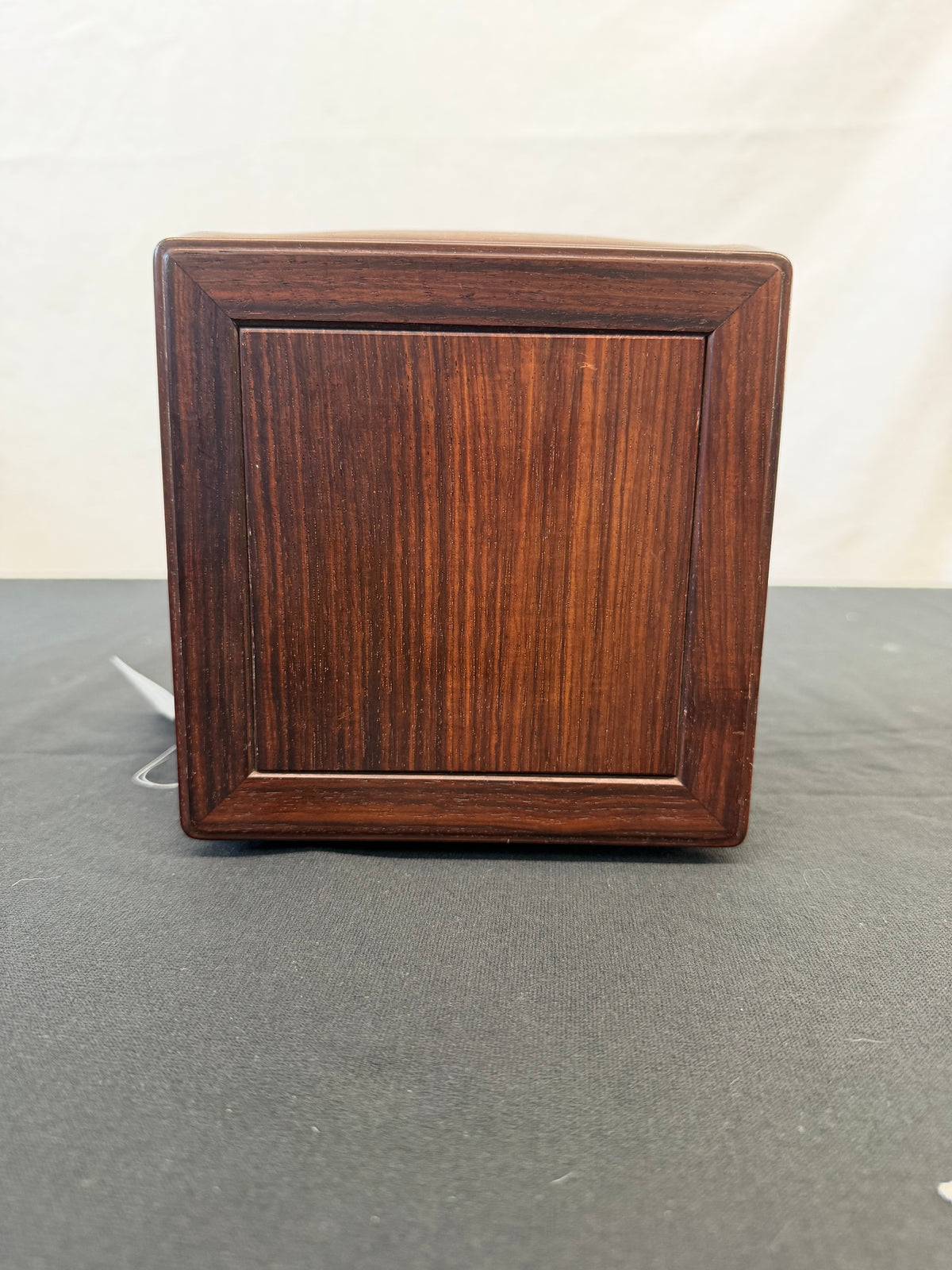 Tall Cabriole-Leg Hardwood Stand, Signed and Seal Marked