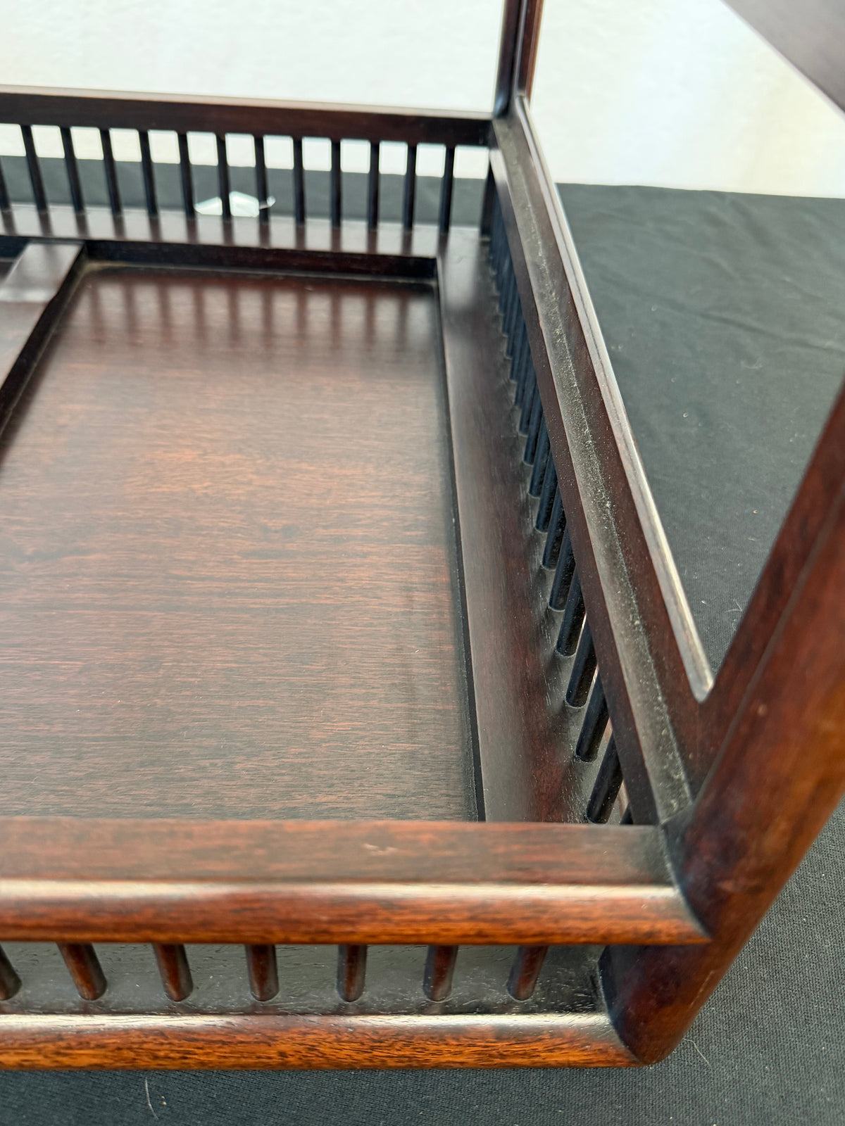 Japanese Rosewood Display Table, 29.5" x 19", Spindle Gallery