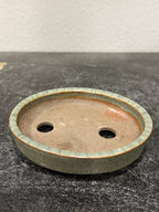 Syunzan Crackle Celadon Oval – Iron Rim