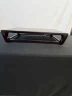 Low Japanese Rosewood Display Table, 23" x 16", Open Scroll Legs