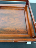 Show-Quality Japanese Rosewood Display Table, 30" x 18.5", Figured Panel