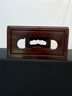 Japanese Rosewood Display Table, 29.5" x 16.25", 10.5" Tall, Carved Scroll Feet