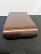 Japanese Scroll-Form Display Stand, Bent Hardwood, Seal Marked
