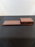 Two-Level Japanese Rosewood Display Stand, 20" Long