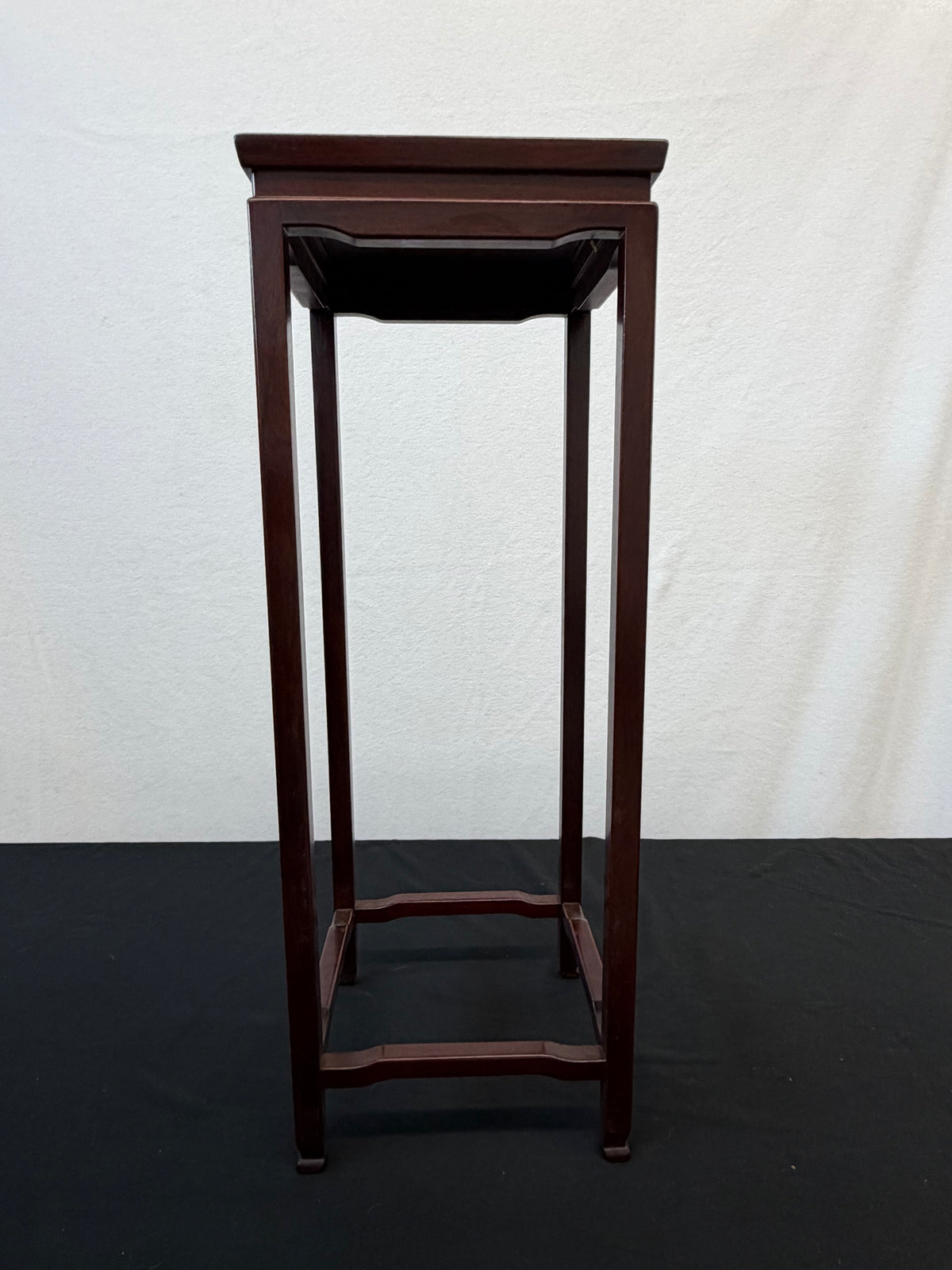 Large Ming-Style Hardwood Stand with Waisted Top