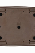 Large Rectangular Unglazed Gyouzan Japanese Bonsai Pot – Flared Rim, Masculine Chop, 18.5x16x4