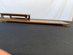 Two-Level Japanese Display Stand, Light Figured Hardwood, 20" Long
