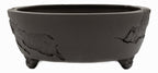 Yamaaki Vintage Oval Bonsai Pot | Gargoyle Feet | 16" Chop + Nail Signed
