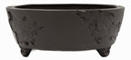 Yamaaki Vintage Oval Bonsai Pot | Gargoyle Feet | 16" Chop + Nail Signed