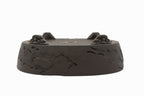 15x13x4.5 Inch Yamaaki Oval Bonsai Pot #48 – Worm Eaten Texture, Unglazed, Double Chop & Nail Signed