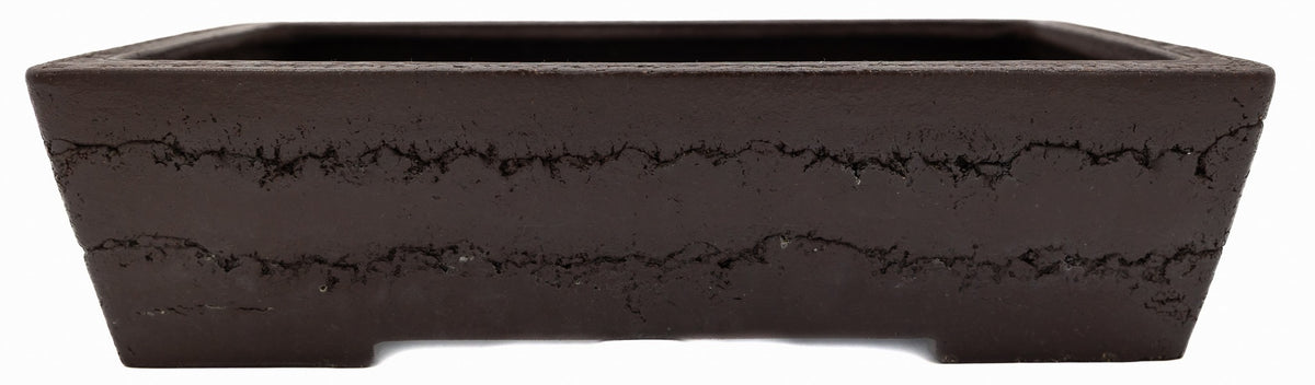 Yamaaki Vintage Unglazed Rectangle Bonsai Pot 16x11 Exceptional