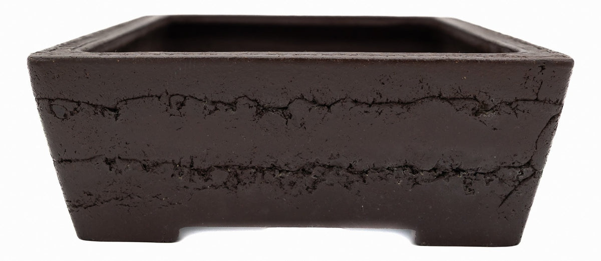Yamaaki Vintage Unglazed Rectangle Bonsai Pot 16x11 Exceptional