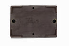 Large Rectangular Unglazed Yamaaki Bonsai Pot – Japanese Worm Eaten Decorative Rim, Chop and Nail Signed