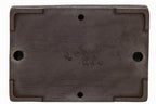 Large Rectangular Unglazed Yamaaki Bonsai Pot – Japanese Worm Eaten Decorative Rim, Chop and Nail Signed