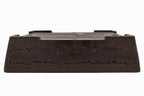 Large Rectangular Unglazed Yamaaki Bonsai Pot – Japanese Worm Eaten Decorative Rim, Chop and Nail Signed
