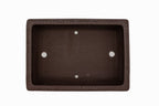 Large Rectangular Unglazed Yamaaki Bonsai Pot – Japanese Worm Eaten Decorative Rim, Chop and Nail Signed