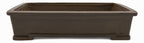 Suzuki Suzan Rectangle Bonsai Pot | 12" Special Commission Triple Stamp