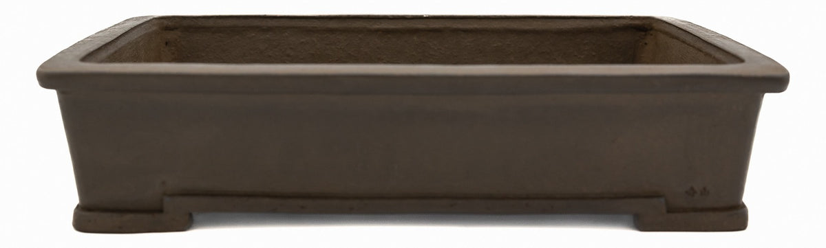 Suzuki Suzan Rectangle Bonsai Pot | 12" Special Commission Triple Stamp