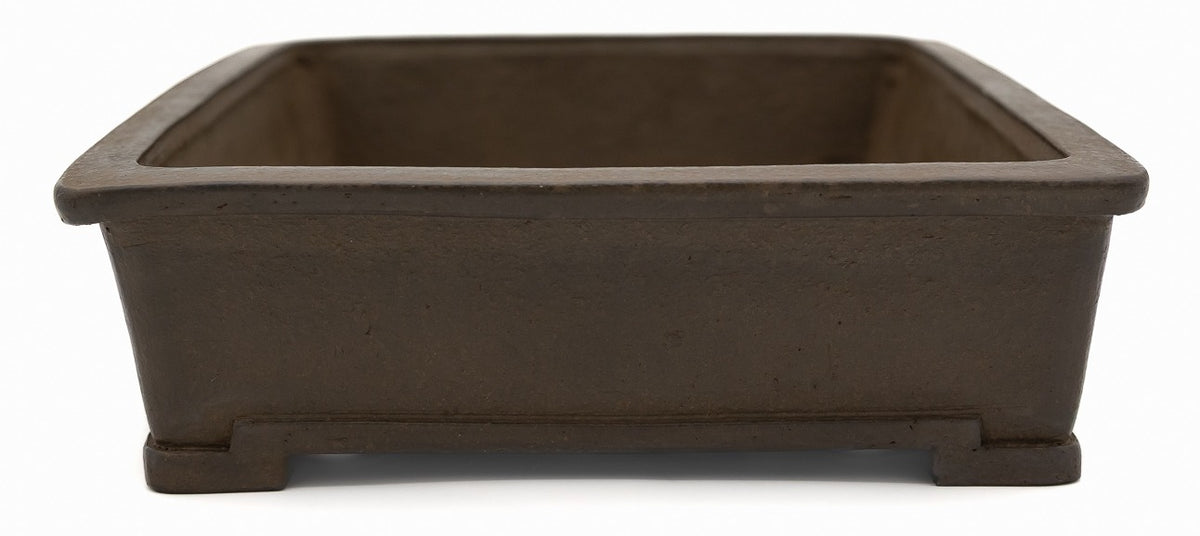 Suzuki Suzan Rectangle Bonsai Pot | 12" Special Commission Triple Stamp