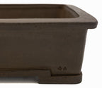 Suzuki Suzan Rectangle Bonsai Pot | 12" Special Commission Triple Stamp