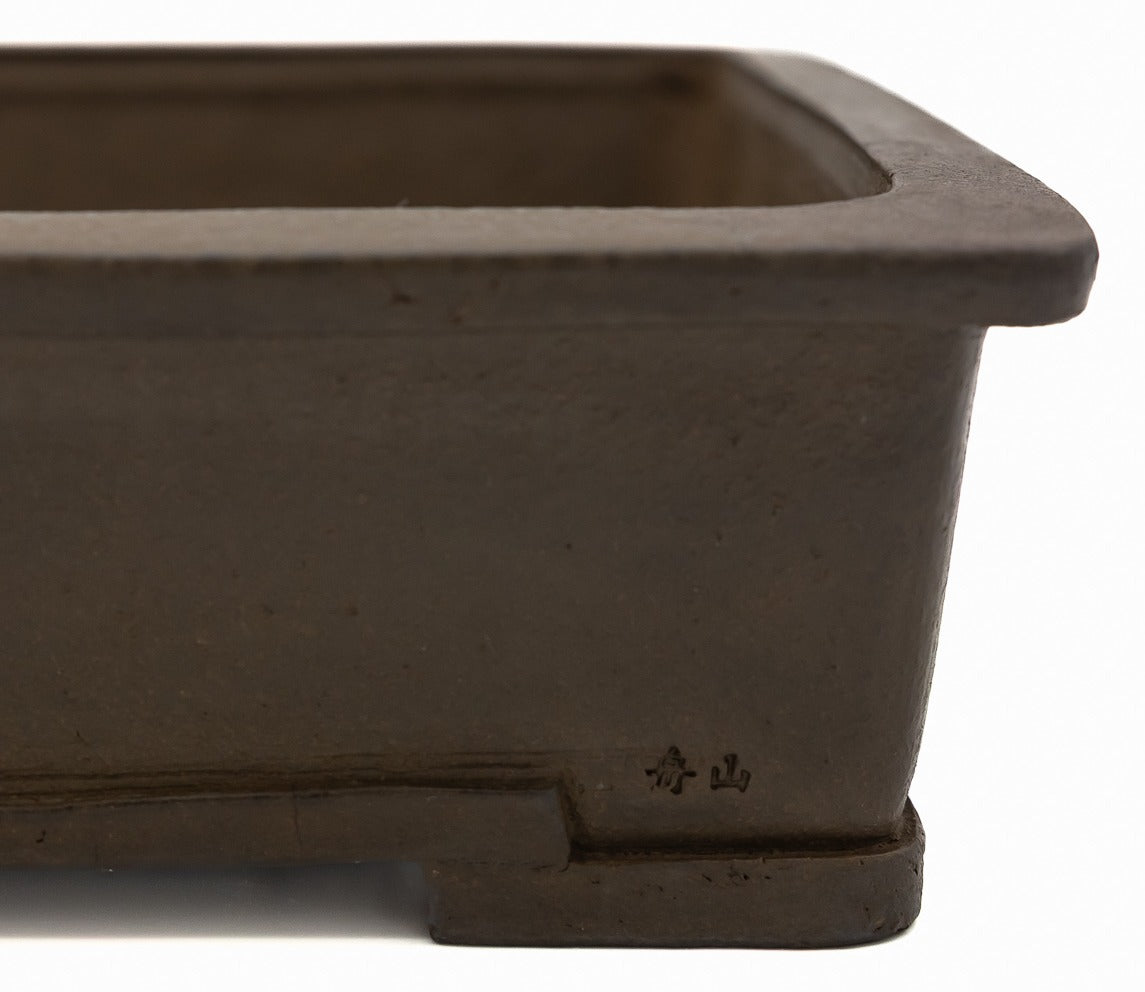 Suzuki Suzan Rectangle Bonsai Pot | 12" Special Commission Triple Stamp