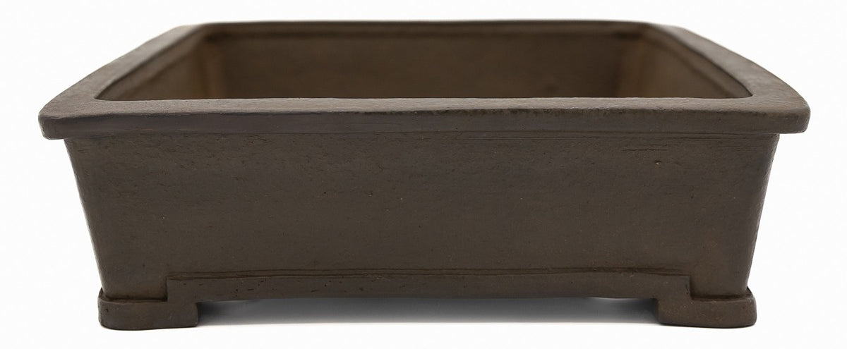 Suzuki Suzan Rectangle Bonsai Pot | 12" Special Commission Triple Stamp