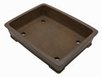 Suzuki Suzan Rectangle Bonsai Pot | 12" Special Commission Triple Stamp