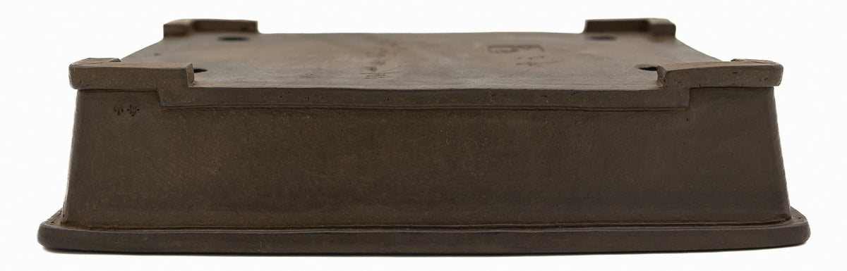 Suzuki Suzan Rectangle Bonsai Pot | 12" Special Commission Triple Stamp