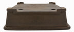 Suzuki Suzan Rectangle Bonsai Pot | 12" Special Commission Triple Stamp