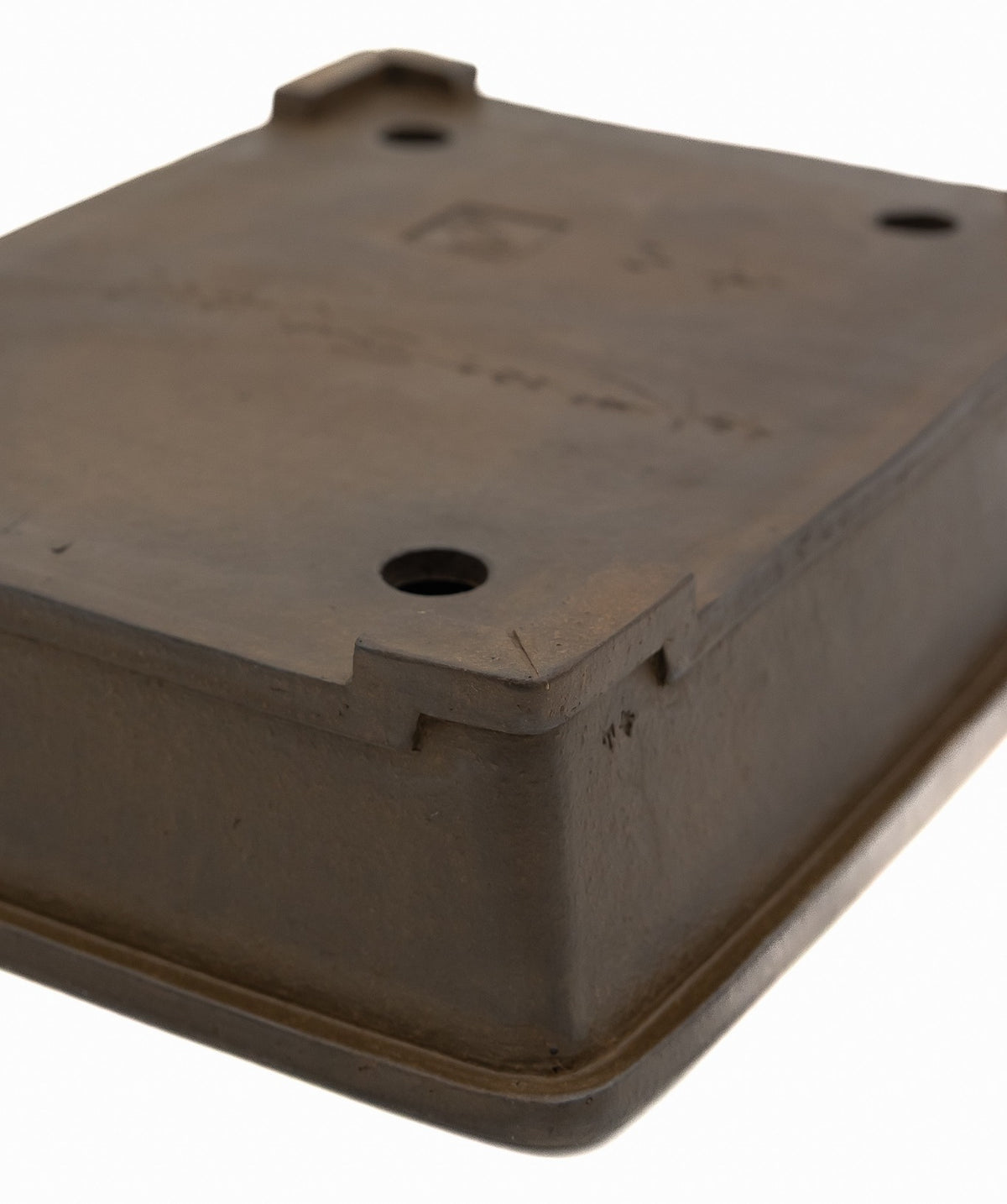 Suzuki Suzan Rectangle Bonsai Pot | 12" Special Commission Triple Stamp