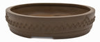 Suzuki Suzan Unglazed Drum Bonsai Pot – Rare Chop Mark