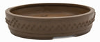 Suzuki Suzan Unglazed Drum Bonsai Pot – Rare Chop Mark