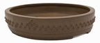 Suzuki Suzan Unglazed Drum Bonsai Pot – Rare Chop Mark
