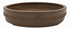 Suzuki Suzan Unglazed Drum Bonsai Pot – Rare Chop Mark