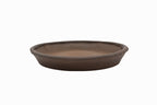 Large Naban Unglazed Japanese Bonsai Pot by Suzuki Suzan – Decorative Rim, Smooth Texture, Chop Mark