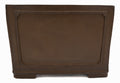 Suzuki Suzan Hand Carved Square Unglazed Bonsai Pot 16"