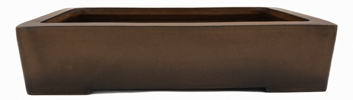 Suzuki Suzan Vintage Unglazed Rectangle Bonsai Pot 17"