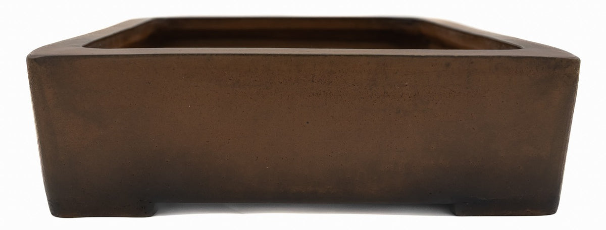 Suzuki Suzan Vintage Unglazed Rectangle Bonsai Pot 17"