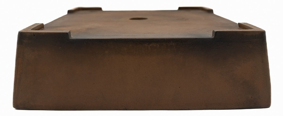 Suzuki Suzan Vintage Unglazed Rectangle Bonsai Pot 17"